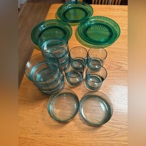 Acrylic Dishes (plates, bowls, glasses) for patio/pool/camping